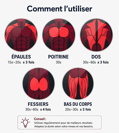 Pistolet de Massage Musculaire Professionnel – 99 Vitesses – Récupération Rapide PulseRelax